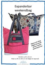 Mönster "Expanderbar weekendbag"  av Hauge Longarm Quilt