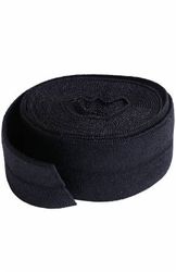 Fold-over Elastiskt kantband. 2 yard lång, 3/4 inch bred, svart. Från By Annie