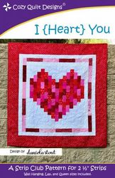 Mönster I {Heart} You " från Cozy Quilt Designs