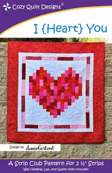 Mönster I {Heart} You " från Cozy Quilt Designs
