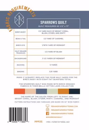 Mönster Sparrows av PEN + PAPER PATTERNS