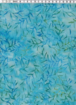 Ljuvliga färger i turkost & blått & grönt . Bomull 110 cm.