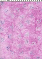 Friska fruktiga färger i rosa och violetta toner.  Batik bomull