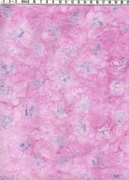 Friska fruktiga färger i rosa och violetta toner.  Batik bomull