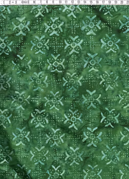 Grönt, grönt, grönt. Fyllig, krämig grönhet. Batik bomull