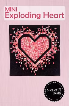 Mönster "MINI Exploding Heart" från Slice of Pi Quilts