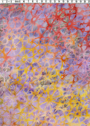 Flerfärgad med sommarfeeling. Viskostyg 130 cm brett