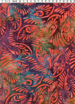Många färger, mycket mönster. Batik bomull 110 cm