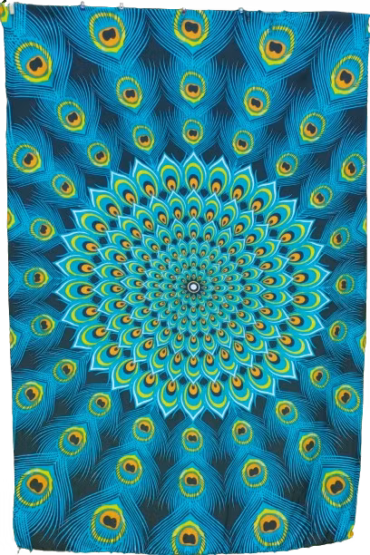 Sarong Screentryckt / tyg viskos.  Ca 110 x 160 cm plus fransar