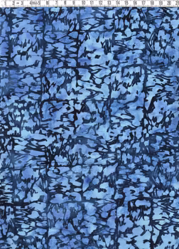 Blått på blått. Trikå 100% bomull. Bredd 140 cm