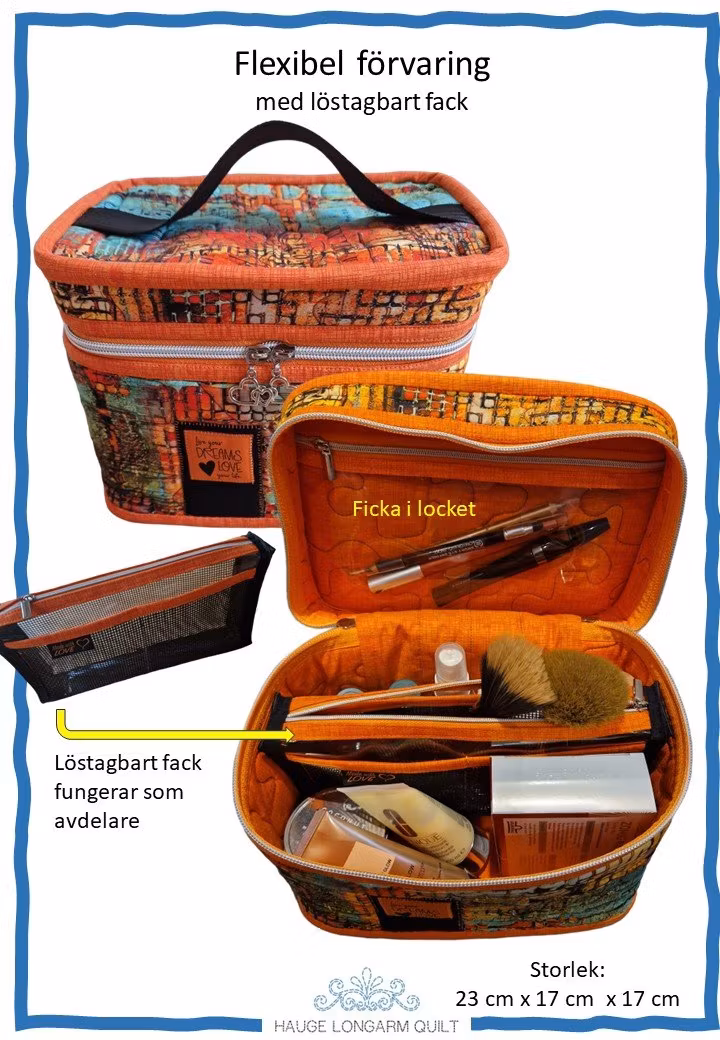 Mönster "Flexibel förvaring"  av Hauge Longarm Quilt