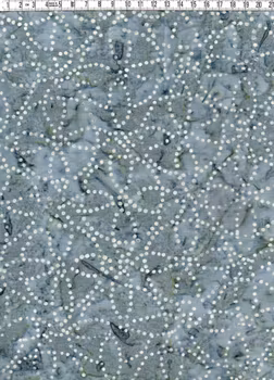 Gråmelerat med en liten aning grönt och prickmönster. Batik bomull 110 cm