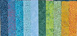 Fat Quarter Bundle+  "Midsummer Magic"  10 olika tyger. Tyg nr 11-20