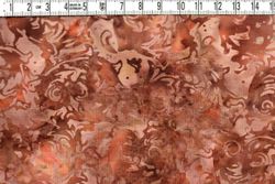 Brunt & beige och små mönster. Brown is beautiful.. Batik bomull 110 cm