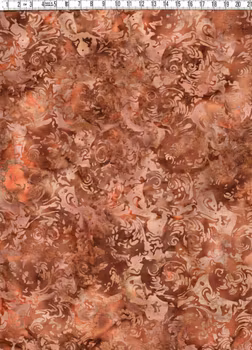 Brunt & beige och små mönster. Brown is beautiful.. Batik bomull 110 cm