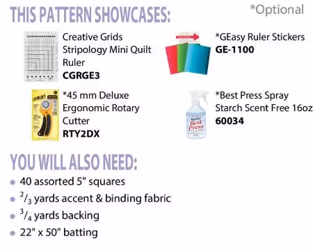 Clara Table Runner. Mönster från Cut Loose Press