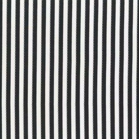 Anthology. Smalrandig svart & vit med silverprickar, 110 cm bred