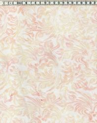 Aprikosrosa Virvlar – Batik Bomull 110 cm bred