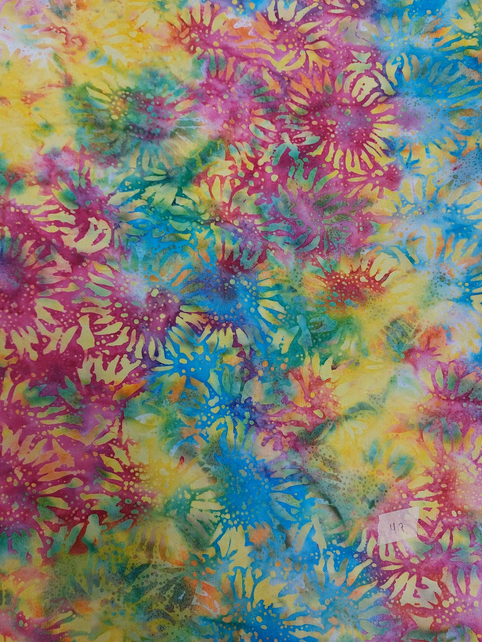 Batik i kraftig Canvas. Superkvalitet! 155 cm bredd 360g/m2