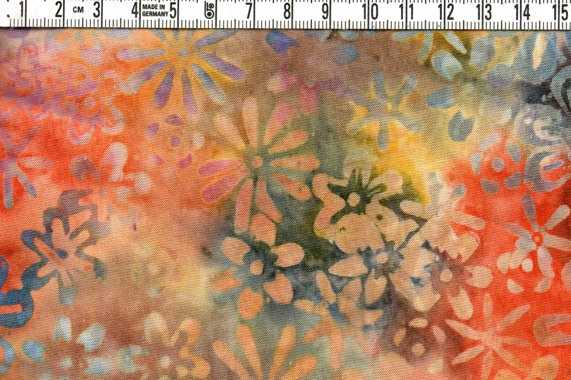 Flammig färgglöd – Bambu-bomullstrikå 210 cm bred