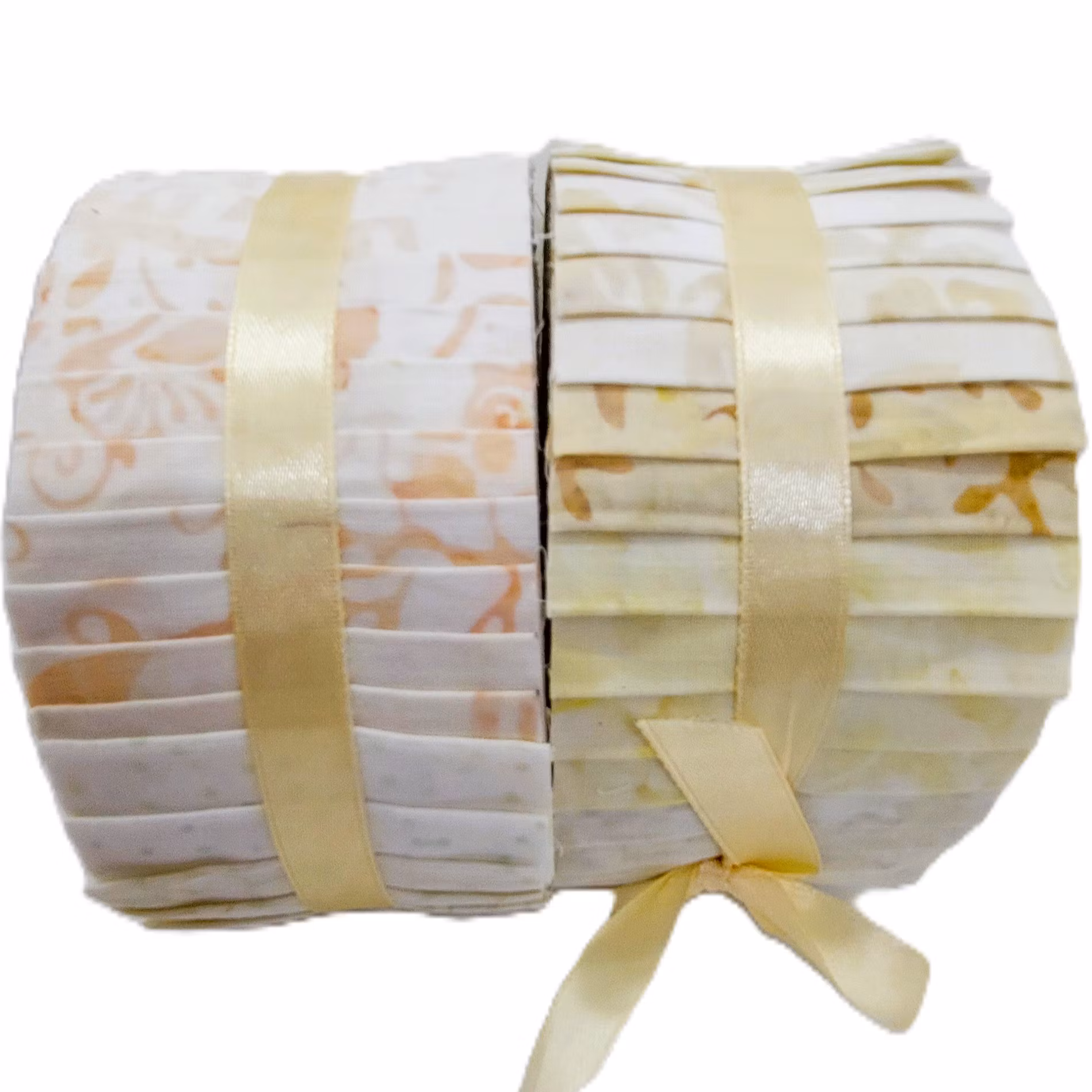 Whispering Sunset. Batikrulle med 40 st 2,5 inch remsor.