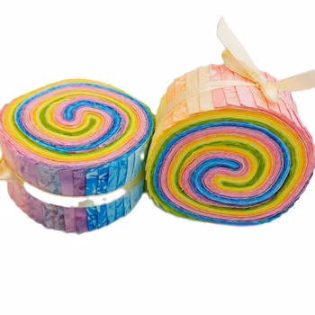 Happyness Pastell. Batikrulle med 40 st 2,5 inch remsor.