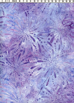 Ljuslila explosion - Batik Bomull 110 cm bred