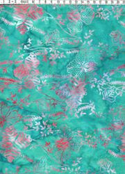 Tropisk hibiskus - Batik Bomull 110 cm bred