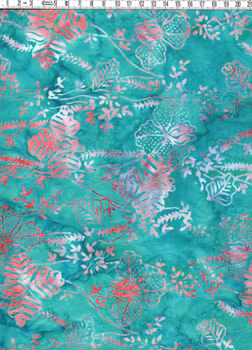 Tropisk hibiskus - Batik Bomull 110 cm bred