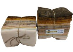 Brun & beige melerad FQ-bunt 12 st