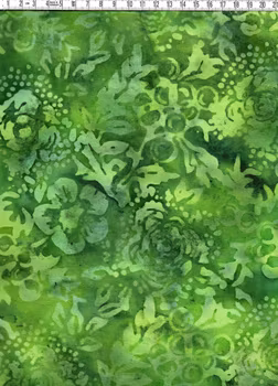 Green Dream. En favorit. Bomullstyg. Batik.  Bredd 275 cm