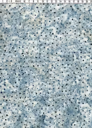 Dimblått prickspel i mjuka toner – Batik Bomull 110 cm bred