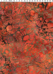 Kraftfull röd blomprakt – Trikå Jersey 100% bomull ca 140 cm bred