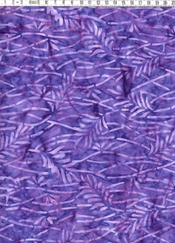 Lila mönster på melerad botten – Batik Bomull 110 cm bred