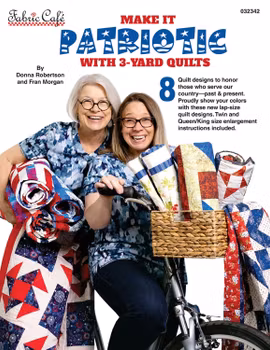Make it Patriotic, 3-yard quilts. Mönsterhäfte från Fabric Café