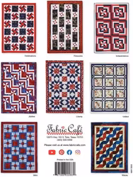 Make it Patriotic, 3-yard quilts. Mönsterhäfte från Fabric Café