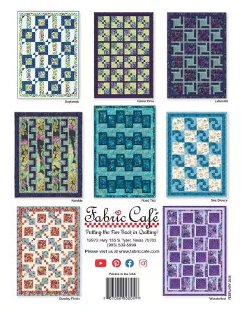 Weekend 3-yard quilts. Mönsterhäfte från Fabric Café