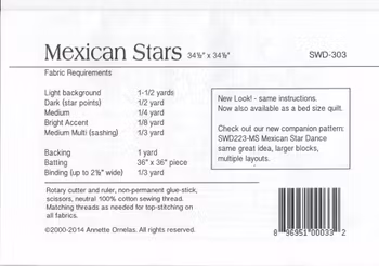 Mönster "Mexican Stars" av Southwind Designs