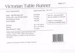 Mönster "Victorian Table Runner" av Southwind Designs