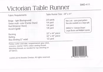 Mönster "Victorian Table Runner" av Southwind Designs