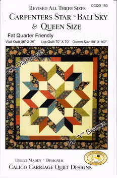 Carpenters Star. Mönster från Calico Carriage Quilt Designs