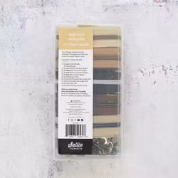 Dragkedjeset Vintage Modern Zipper Bundle, storlek #5, totalt 5 yard av 5 färger plus 15 kläppar, Sallie Tomato