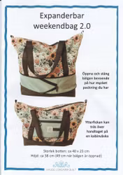Mönster "Expanderbar weekendbag 2.0"  av Hauge Longarm Quilt