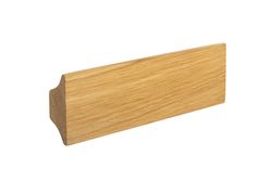 Ek trähandtag Oblong