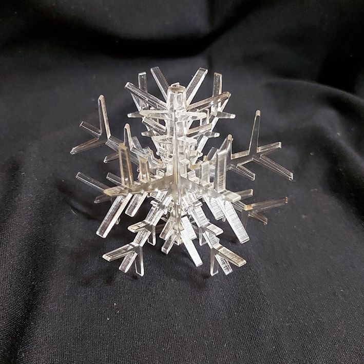 Snøkrystall 3D