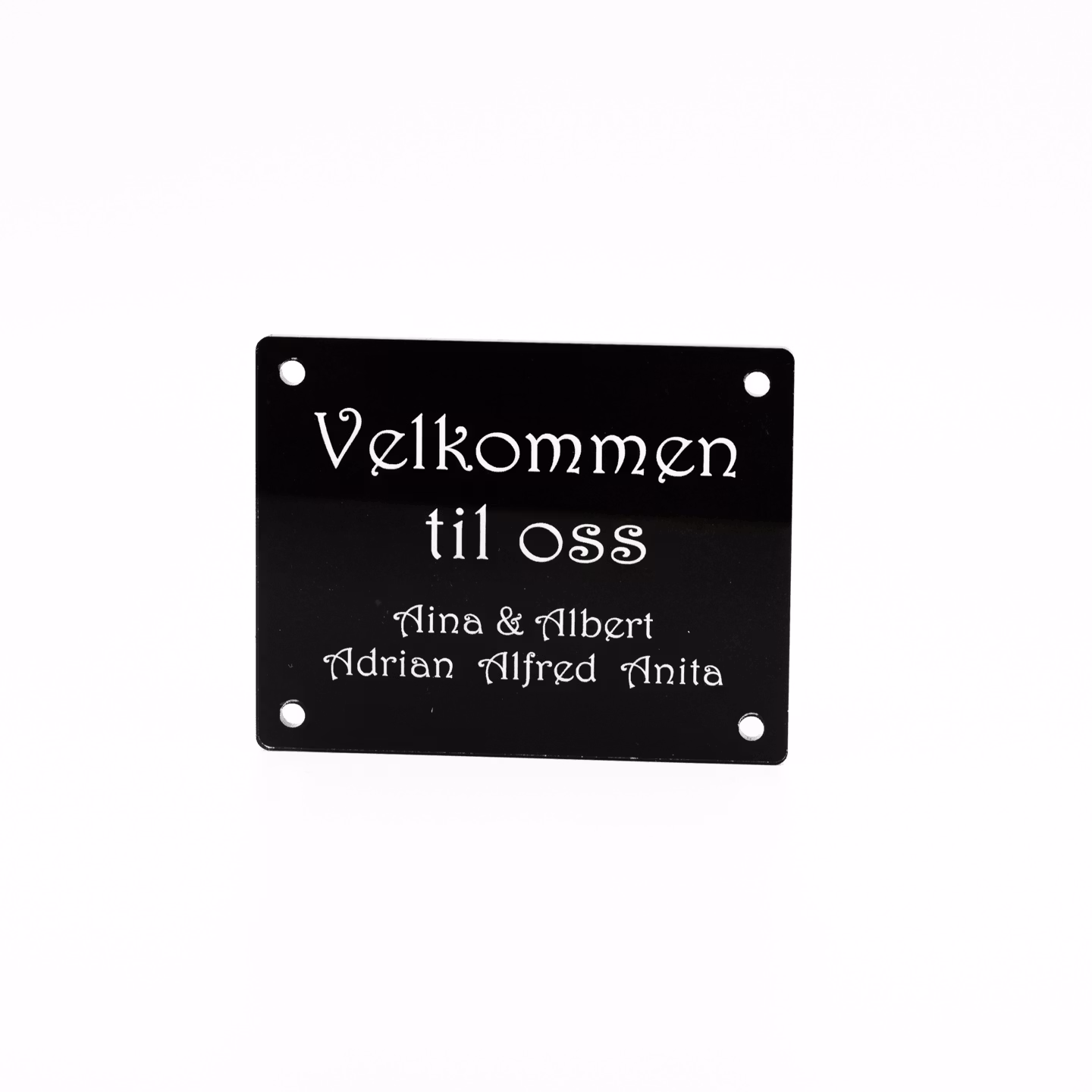 Dørskilt - standard