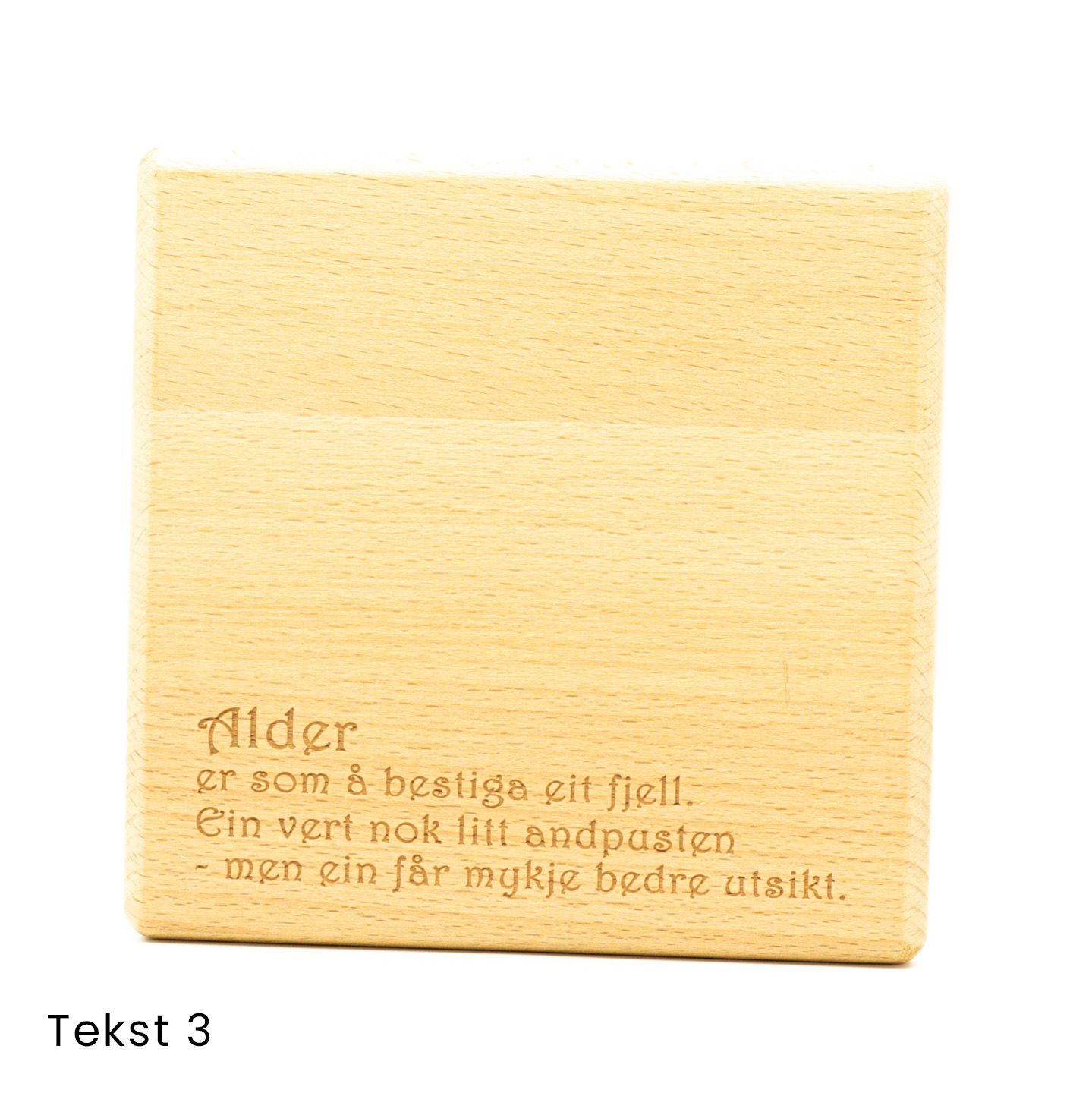 Gryteunderlag med tekster