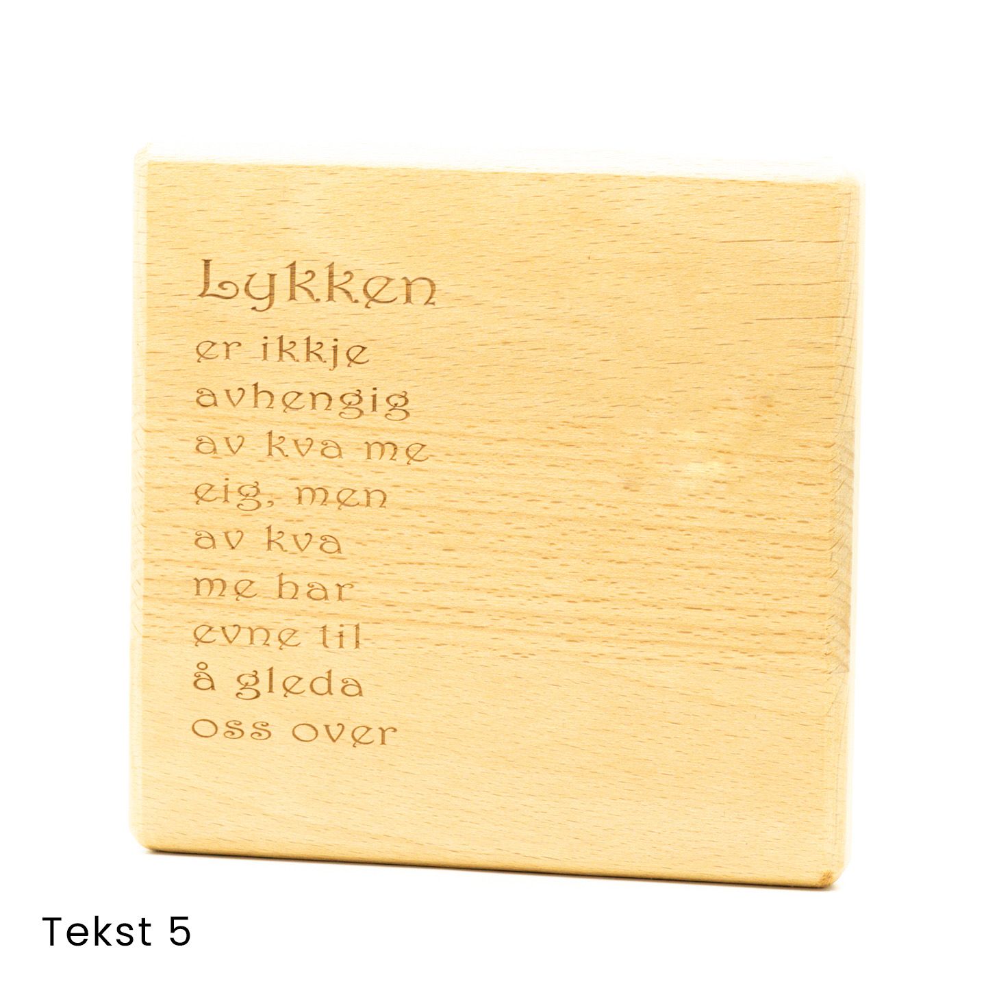 Gryteunderlag med tekster