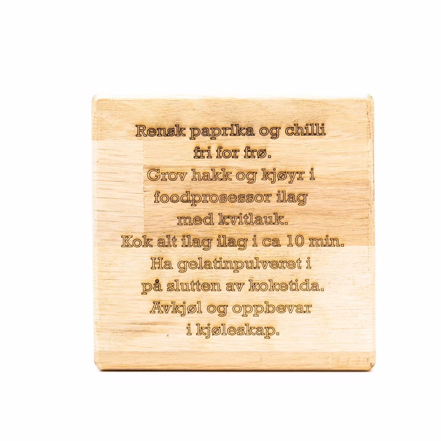 Gryteunderlag - egen tekst