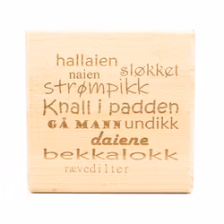 Gryteunderlag med dialektord